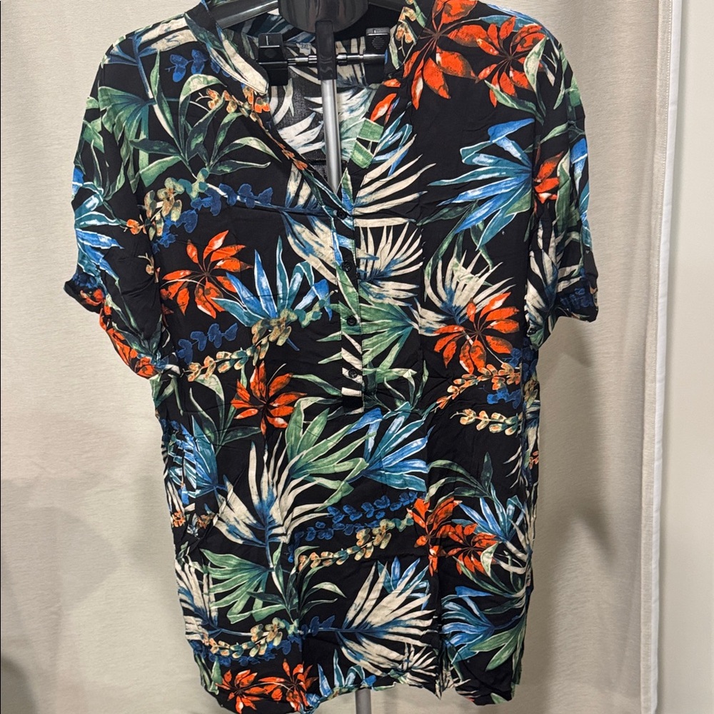 Tropical Print Dress